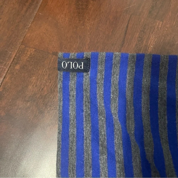 Polo Golf Ralph Lauren Stretch Lisle Blue and Gray Striped Size XL - Picture 3 of 6